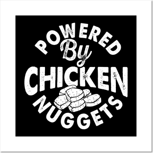 Powered By Chicken Nuggets T Shirt For Women T-Shirt Posters and Art